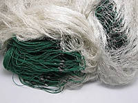 Сеть одностенка,нитка,груз дробинка,белого цвета,высота 3м,длина 100м,ячейка 60мм., фото 1